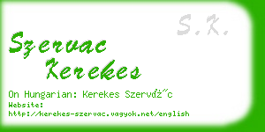 szervac kerekes business card